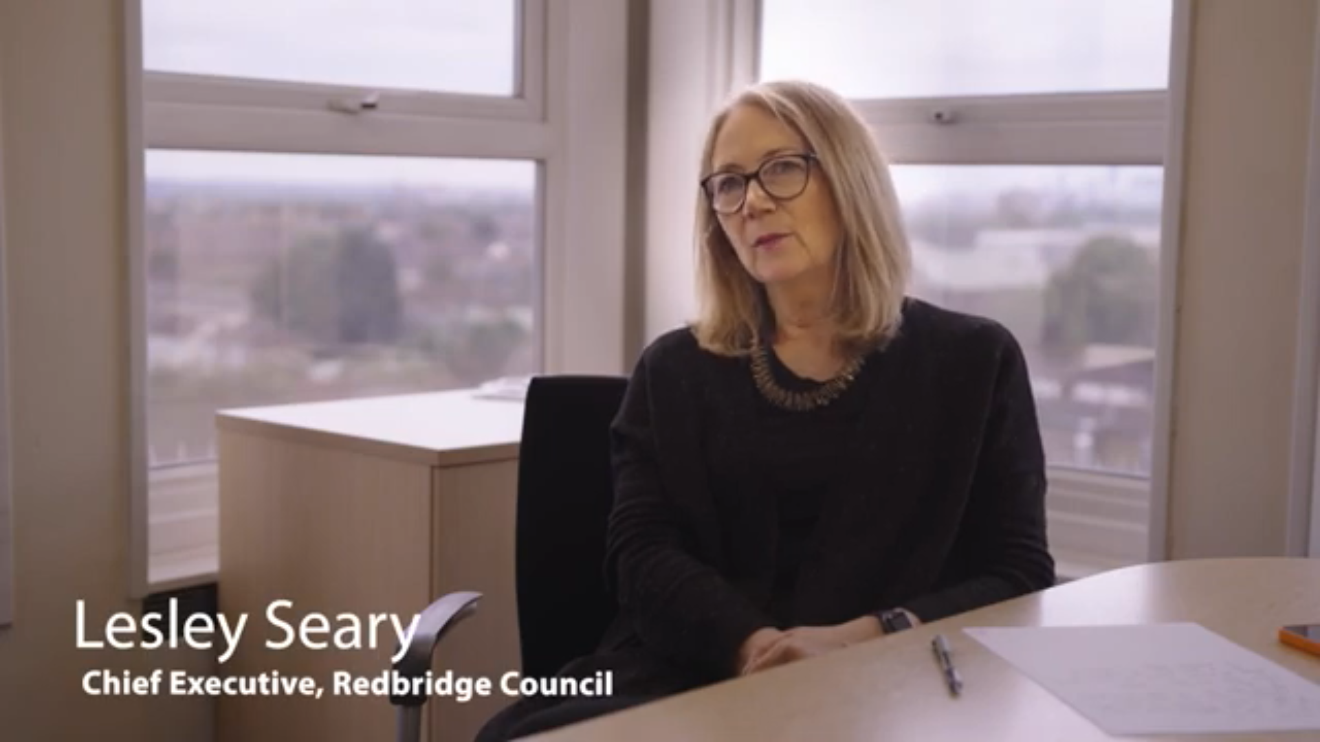 Chief Executive of Redbridge Council faces camera