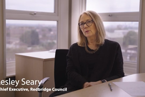 Chief Executive of Redbridge Council faces camera
